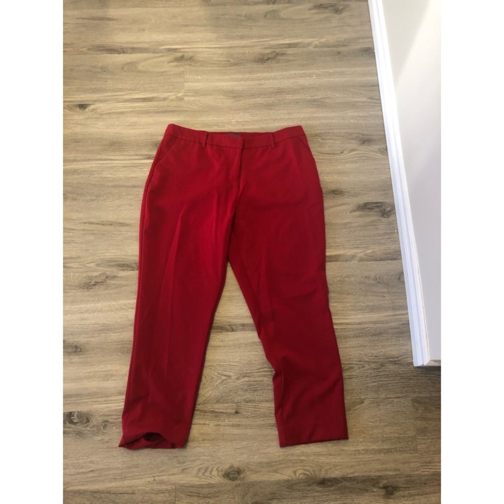 Red dress pants